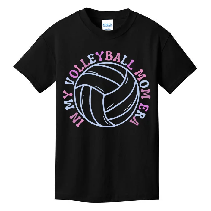 Game Day In My Volleyball Mom Era Back And Front Side Front & Back Kids T-Shirt