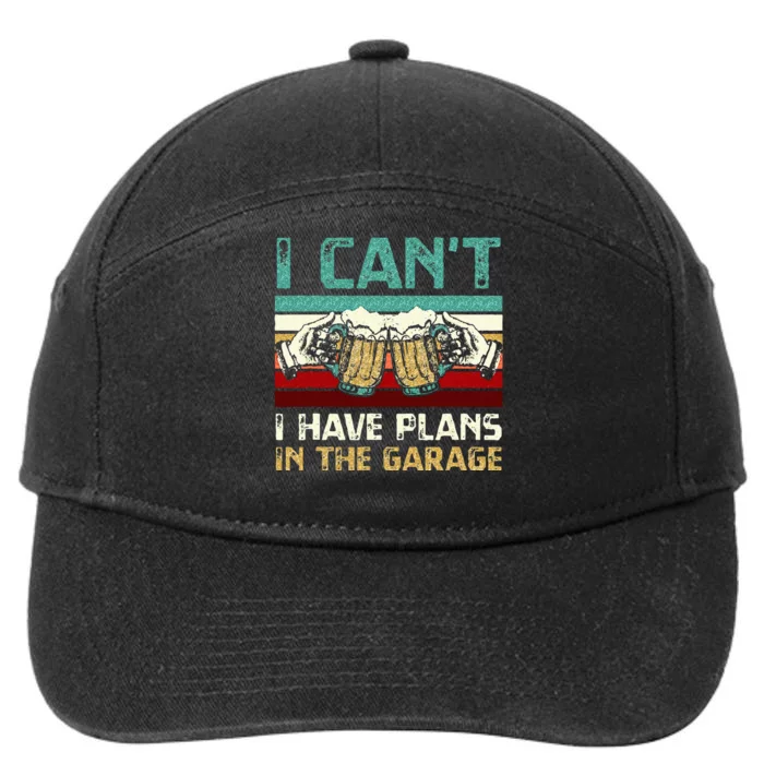 Garage Drinker I Can’t I Have Plans In The Garage Beer 7-Panel Snapback Hat