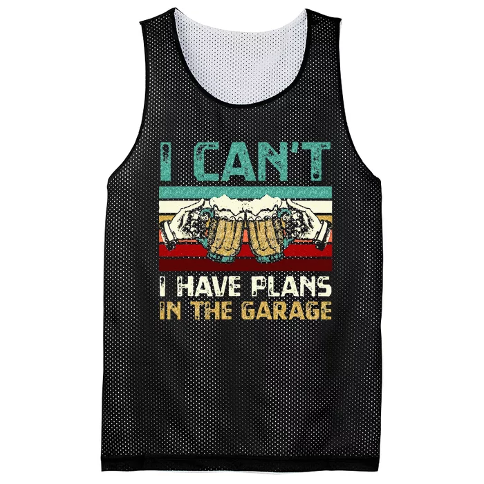 Garage Drinker I Can’t I Have Plans In The Garage Beer Mesh Reversible Basketball Jersey Tank