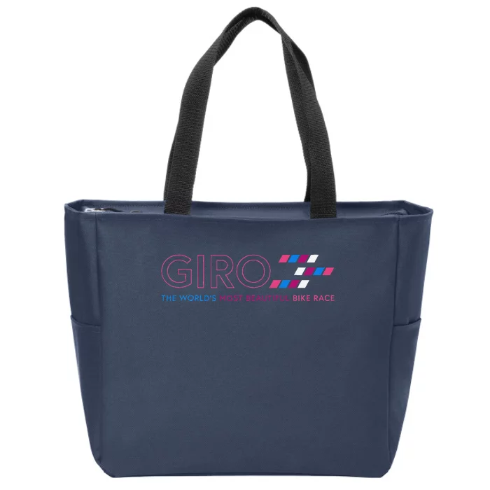 Giro D Italia The WorldS Most Beautiful Bike Race Zip Tote Bag