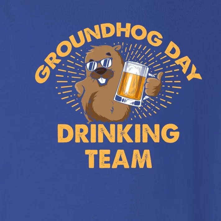 Groundhog Day Ing Team Groundhog Day Beer Lover Gift Toddler Long Sleeve Shirt