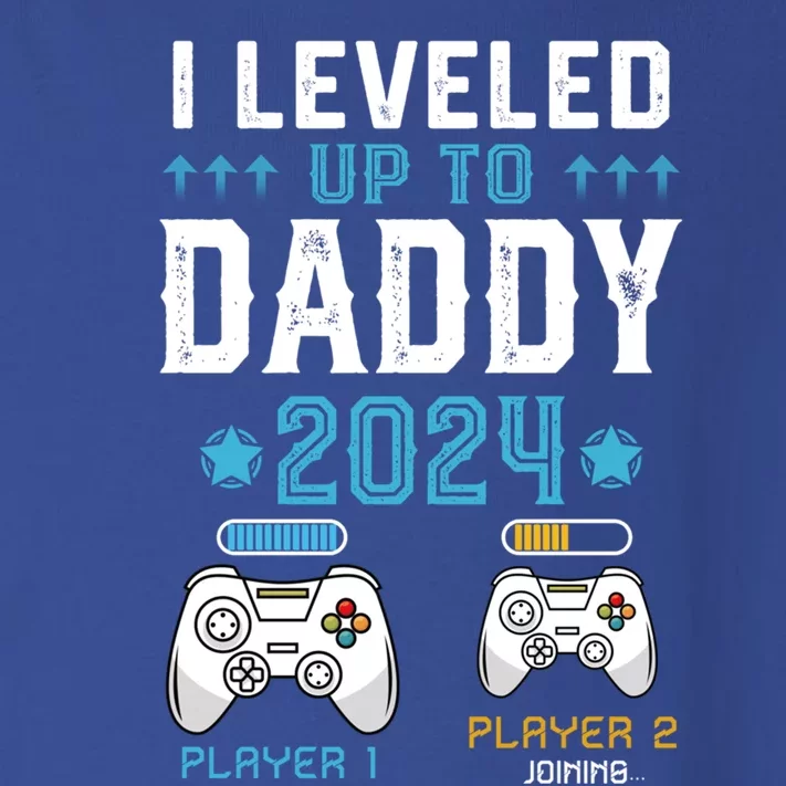 Gamer Dad I Leveled Up To Daddy 2024 Funny Soon To Be Dad Great Gift Toddler Long Sleeve Shirt