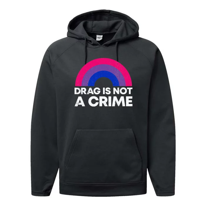 Groovy Drag Is Not A Crime Protect LGBTQ Rights Equality Performance Fleece Hoodie