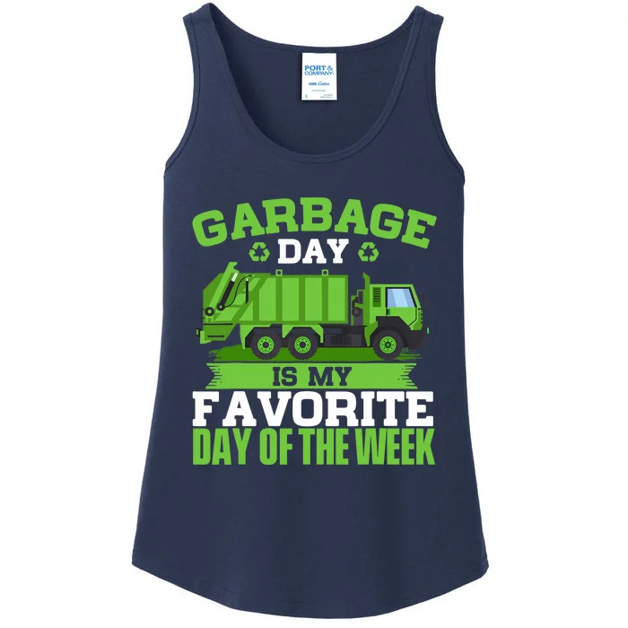 Garbage Day Is My Favorite Day Trash Waste Truck Collector Ladies Essential Tank