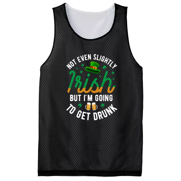 Get Drunk Ireland Irish Proud St Patrick Day Mesh Reversible Basketball Jersey Tank