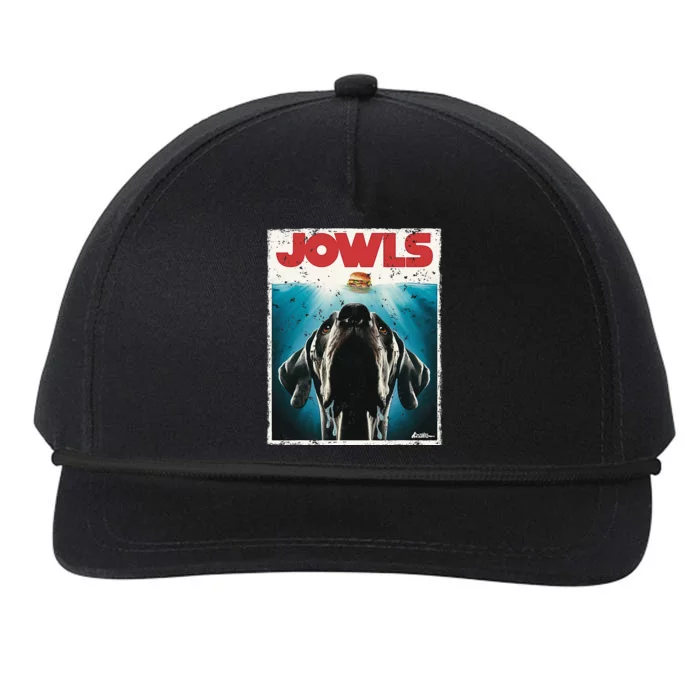 Great Dane Jowls Paws Top Drooling Dog Mom Snapback Five-Panel Rope Hat