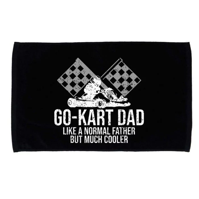 GoKart Dad Kart Racing GoCart Karting Gift For Daddy Microfiber Hand Towel