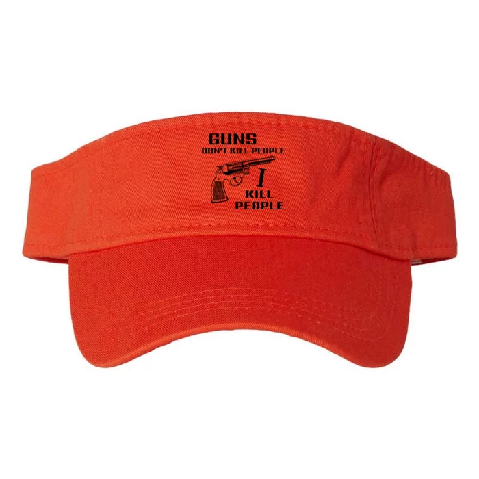 Guns Dont Kill People I Do Valucap Bio-Washed Visor