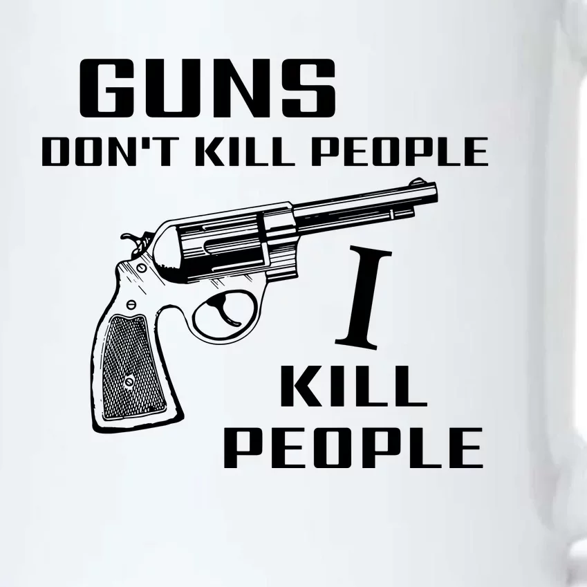 Guns Dont Kill People I Do Black Color Changing Mug