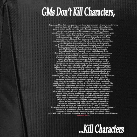 Gm&X27;S Don&X27;T Kill... City Backpack