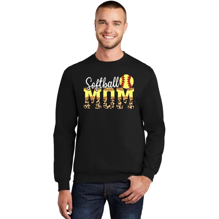 Game Day Leopard Baseball Softball Mom Life Tall Sweatshirt