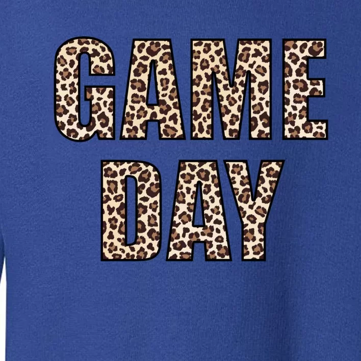 Game Day Leopard Gift Toddler Sweatshirt