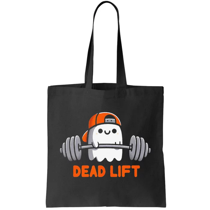 Ghost Dead Lift Halloween Gym Funny Gymer Weightlifting Gift Tote Bag