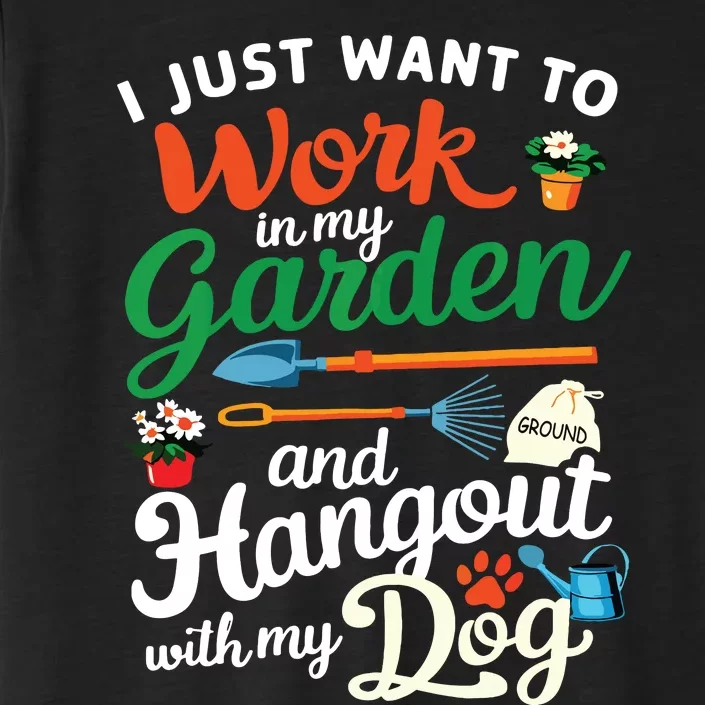 Gardening Dog Lover Gardener Garden Plants ChromaSoft Performance T-Shirt