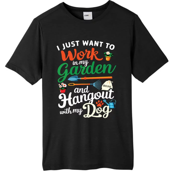 Gardening Dog Lover Gardener Garden Plants ChromaSoft Performance T-Shirt