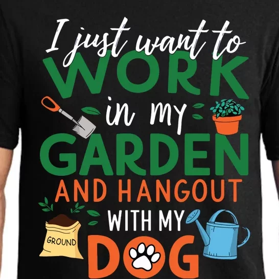 Gardening Dog Lover Plants Gardener Garden Pajama Set