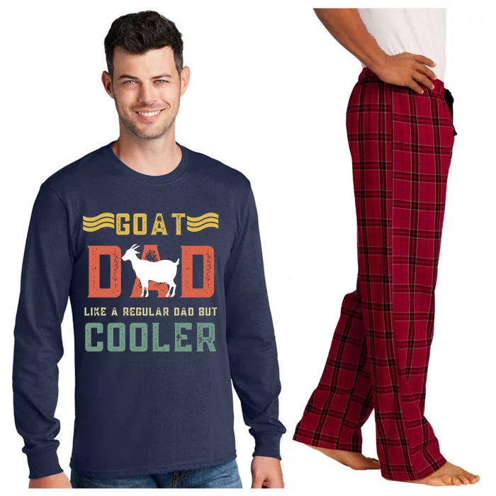 Goat Dad Like A Regular Dad But Cooler Long Sleeve Pajama Set