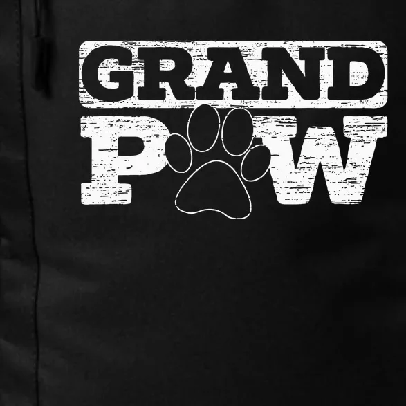 Grandpaw Dog Lover Grandfather Best Grandpa Grandparents Day Daily Commute Backpack