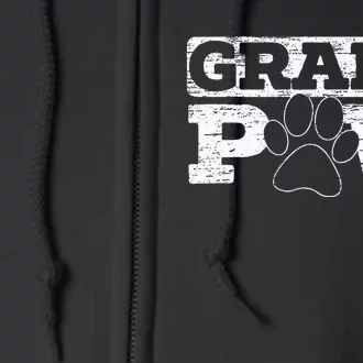 Grandpaw Dog Lover Grandfather Best Grandpa Grandparents Day Full Zip Hoodie