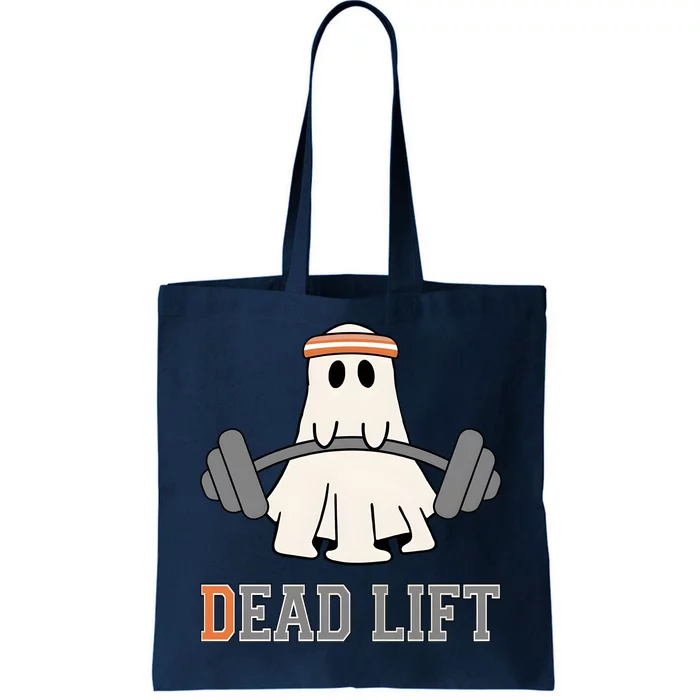 Ghost Dead Lift Halloween Ghost Gym Gymer Tote Bag