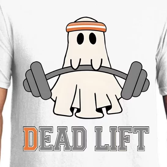 Ghost Dead Lift Halloween Ghost Gym Gymer Pajama Set