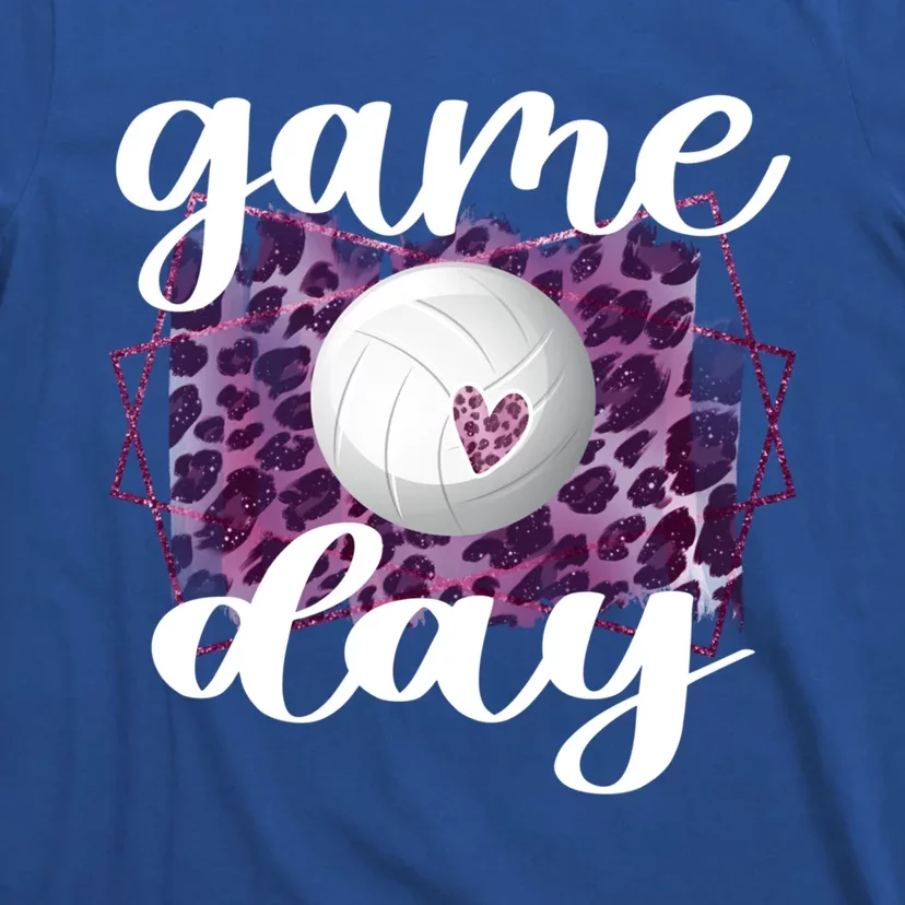 Game Day Leopard Volleyball Game Day Meaningful Gift T-Shirt