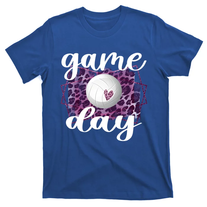 Game Day Leopard Volleyball Game Day Meaningful Gift T-Shirt