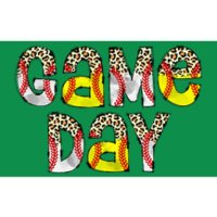 Game Day Leopard Baseball Softball Mom Life Bumper Sticker