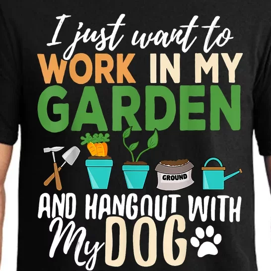 Gardening Dog Lover Gardener Garden Pet Gift Plants Pajama Set