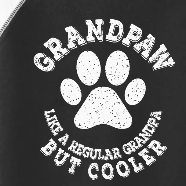 Grandpaw Dog Lover Best Grandpa Grand Paw Print Grandfather Toddler Fine Jersey T-Shirt