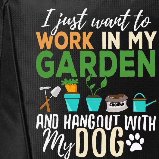 Gardening Dog Lover Gardener Garden Pet Gift Plants City Backpack