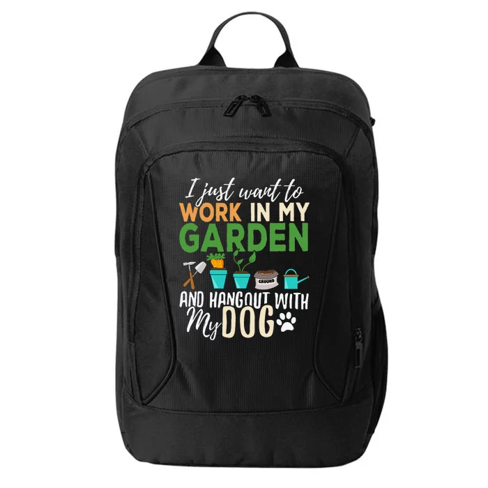 Gardening Dog Lover Gardener Garden Pet Gift Plants City Backpack