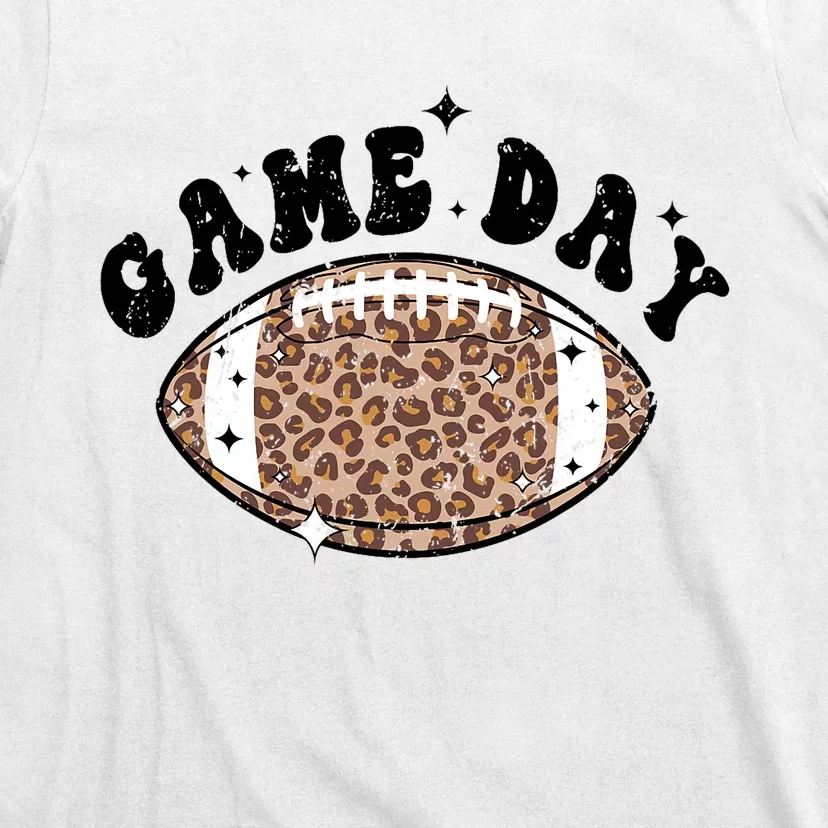 Game Day Leopard Football T-Shirt