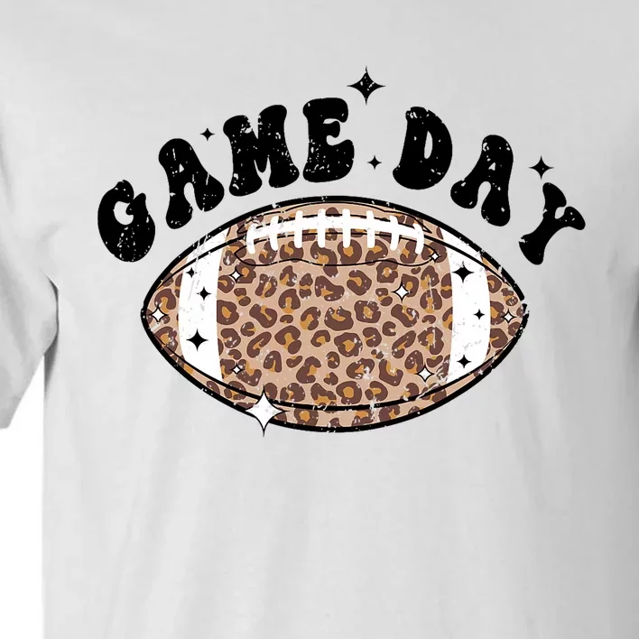 Game Day Leopard Football Tall T-Shirt