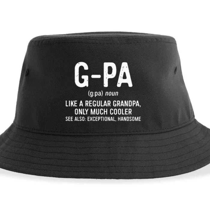 GPa Definition  Like A Regular Grandpa Only Cooler Sustainable Bucket Hat