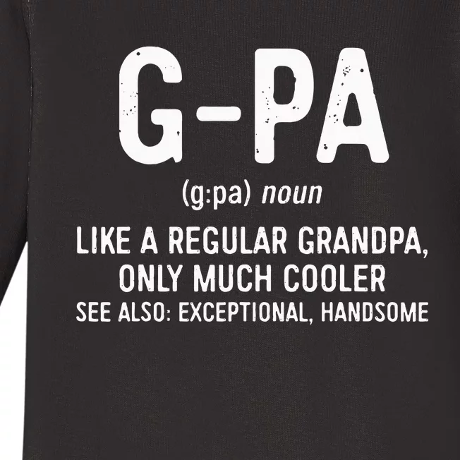 GPa Definition  Like A Regular Grandpa Only Cooler Baby Long Sleeve Bodysuit