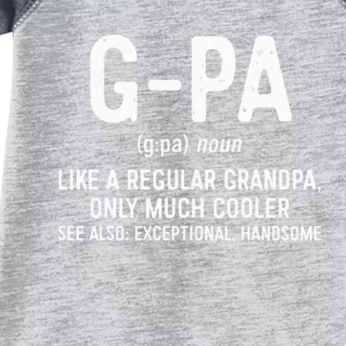 GPa Definition  Like A Regular Grandpa Only Cooler Infant Baby Jersey Bodysuit