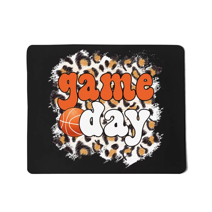 Game Day Leopard Basketball Game Day Mousepad