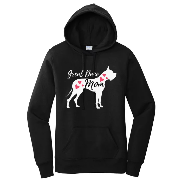 Great Dane Mom - German Mastiff Deutsche Dogge Dog Owner Women's Pullover Hoodie