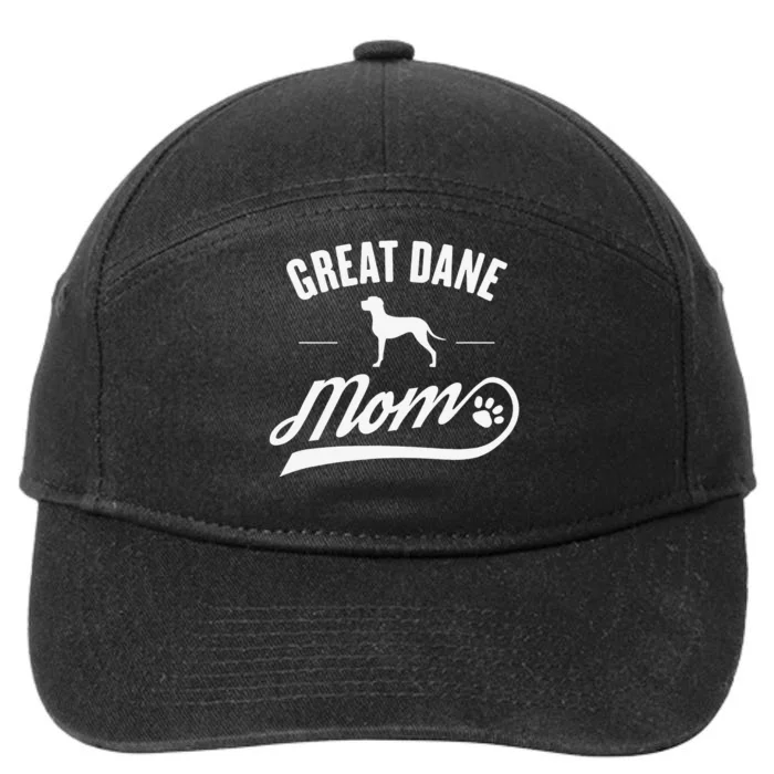 Great Dane Mom - Dog Owner Lover 7-Panel Snapback Hat