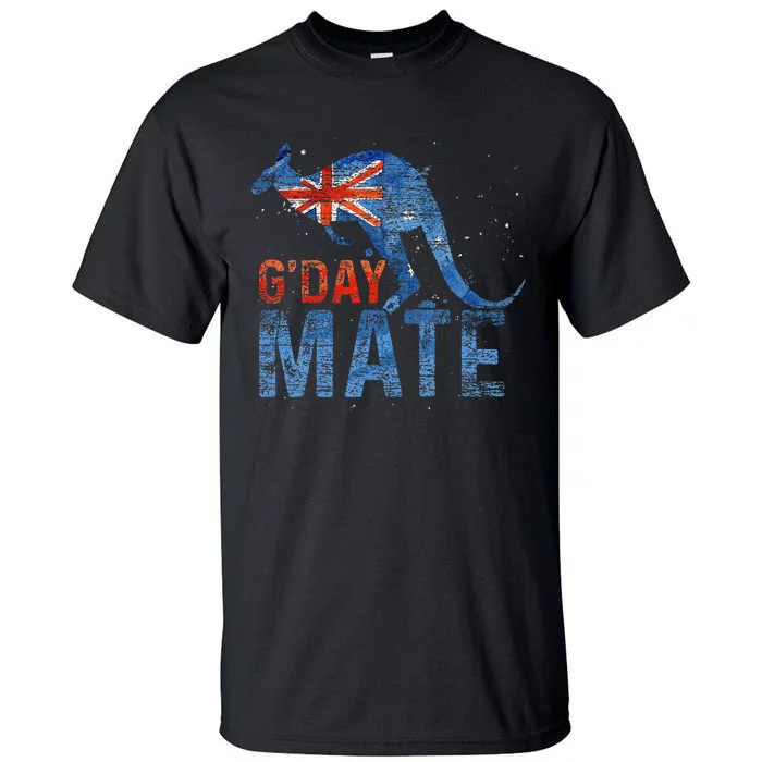 G Day Mate Kangaroo Aussie Animal Australia Flag Australia Tall T-Shirt