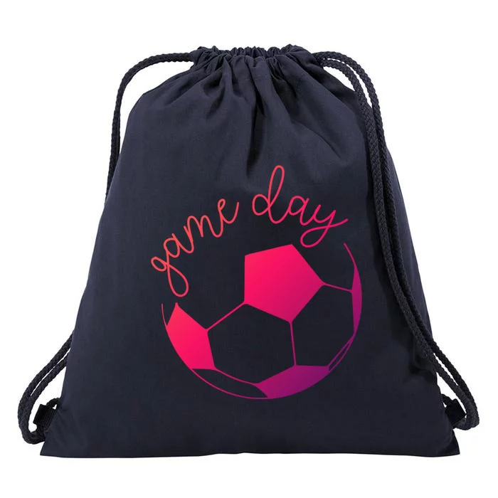 Game Day Mom Soccer Gift Drawstring Bag