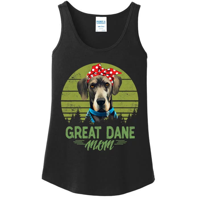 Great Dane Mom Dog Gift For Women Ladies Essential Tank