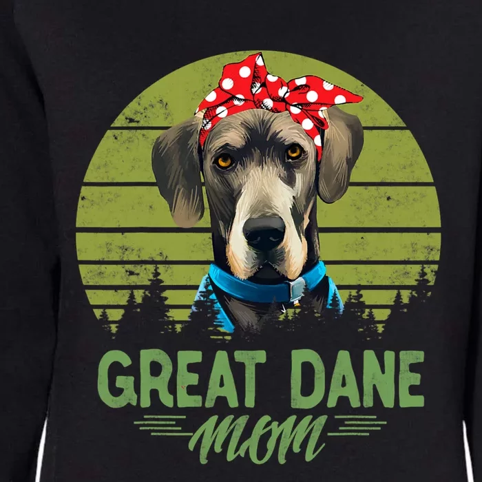 Great Dane Mom Dog Gift For Women Womens California Wash Sweatshirt