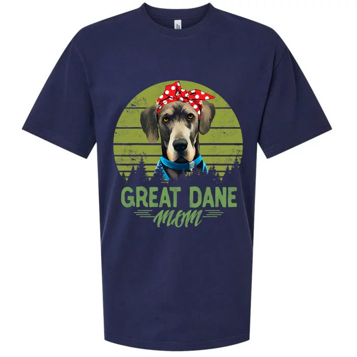 Great Dane Mom Dog Gift For Women Sueded Cloud Jersey T-Shirt