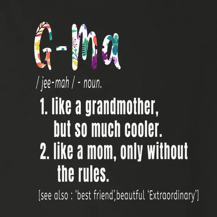 GMa Definition Mother's Day & Birthday gift Grandmother Toddler Long Sleeve Shirt