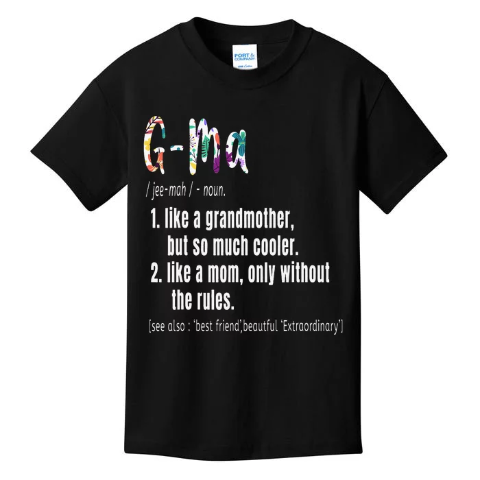 GMa Definition Mother's Day & Birthday gift Grandmother Kids T-Shirt