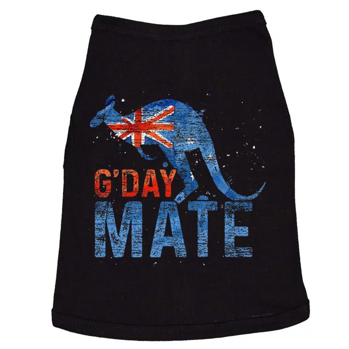 G Day Mate Kangaroo Aussie Animal Australia Flag Doggie Tank