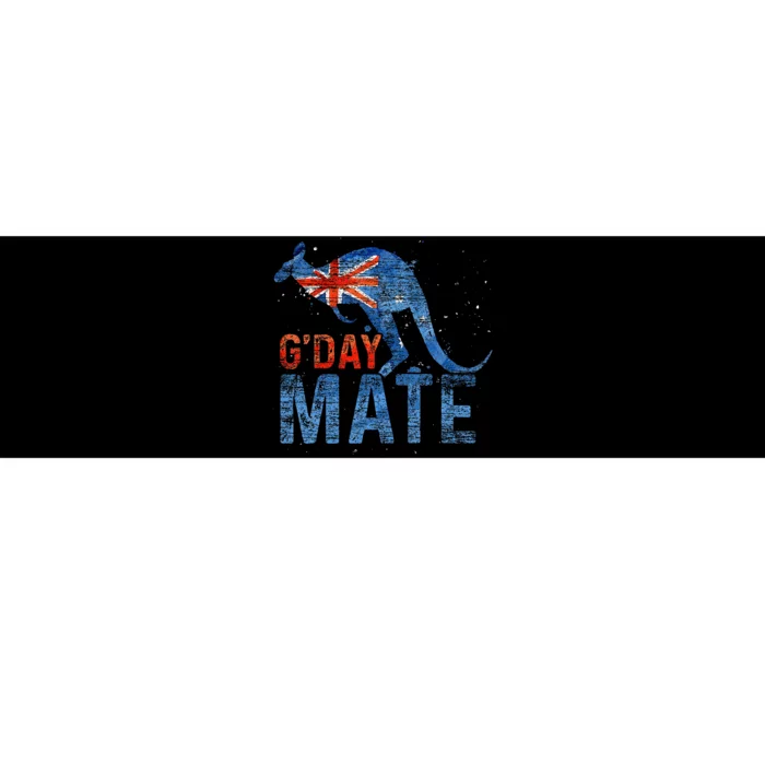 G Day Mate Kangaroo Aussie Animal Australia Flag Bumper Sticker