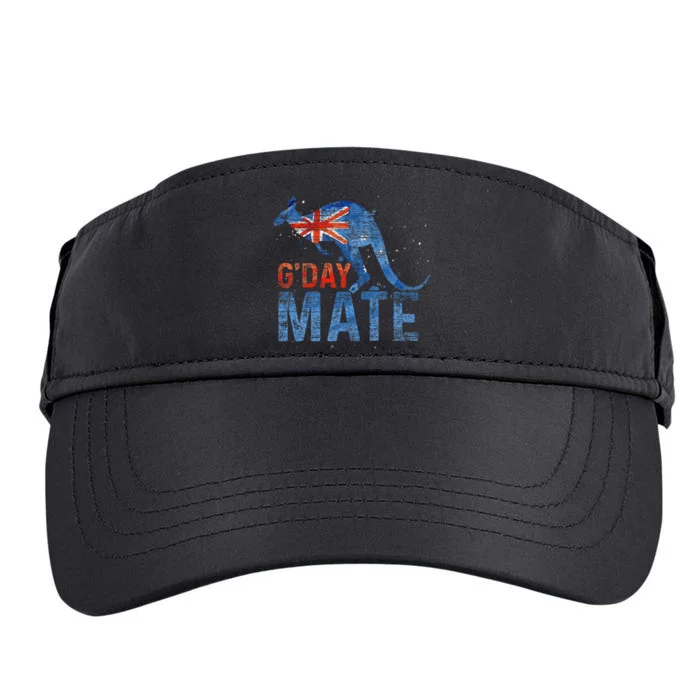 G Day Mate Kangaroo Aussie Animal Australia Flag Adult Drive Performance Visor